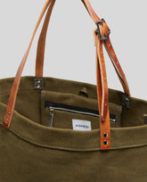 BORSA SHOPPER IN TELA DI COTONE-SALVIA-SAGE GREEN-ARENA-SALBEIGRUN-SAUGE